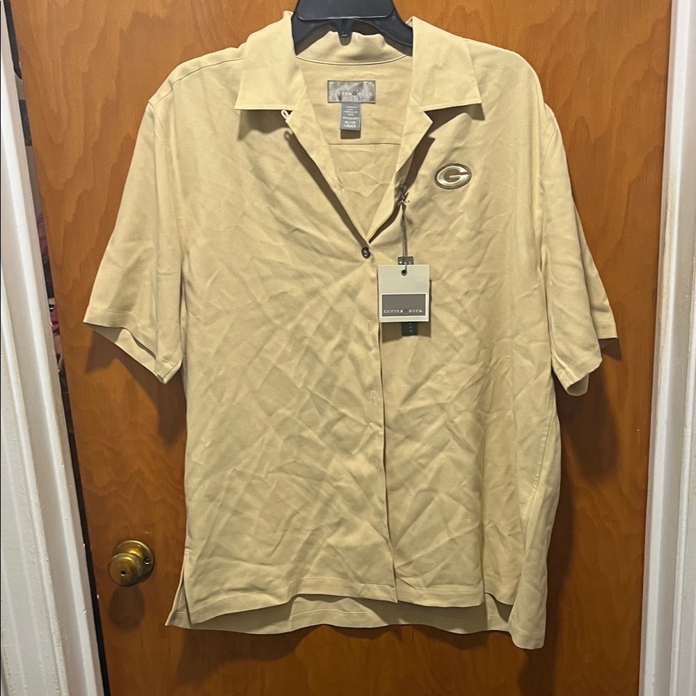 Cutter & Buck Green Bay Button Down Shirt